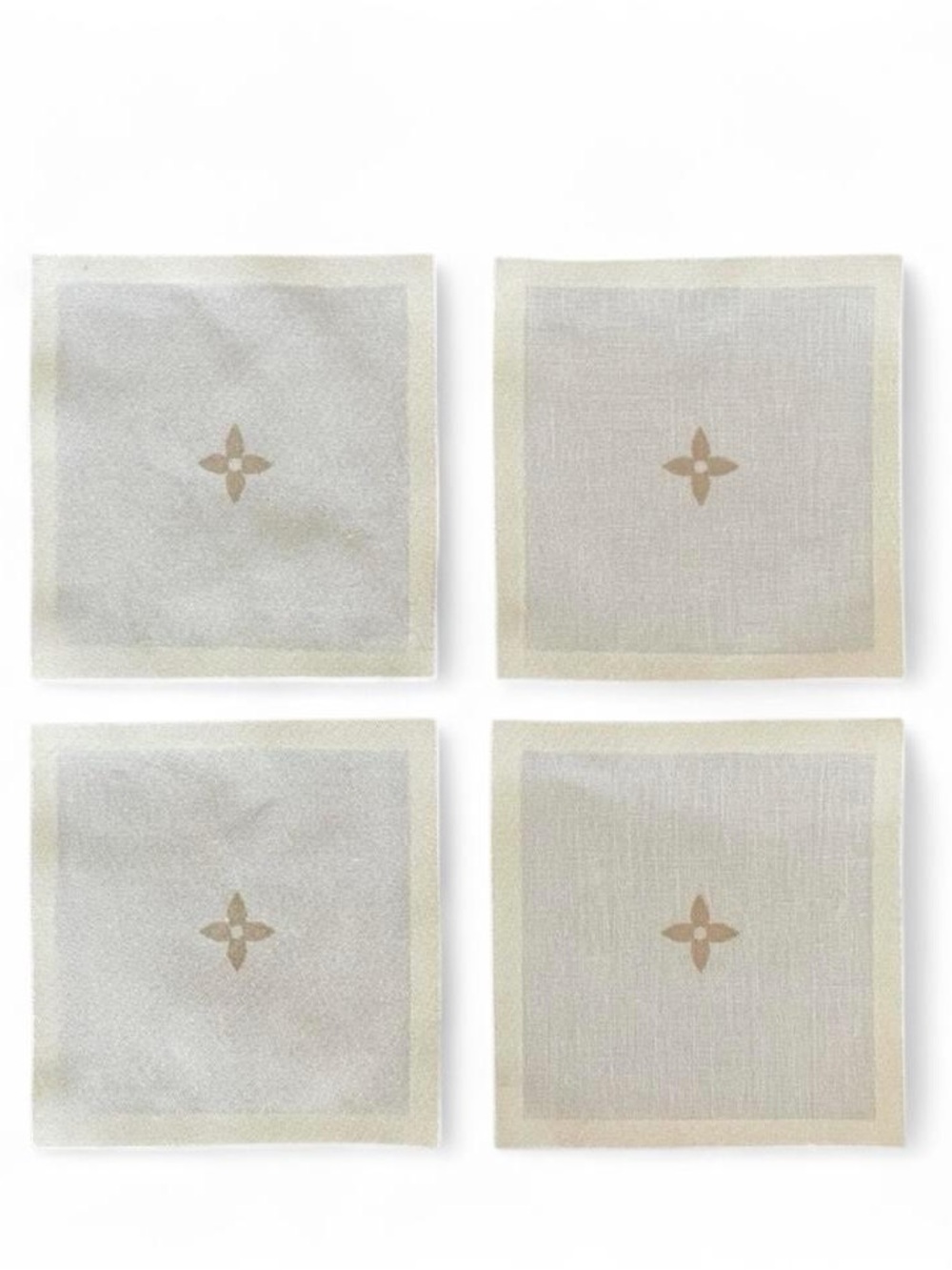 Louis Vuitton Linen Monogram Napkin Set of 4